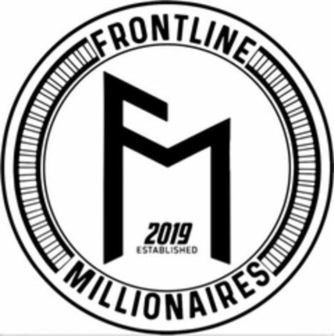 FRONTLINE FM 2019 ESTABLISHED MILLIONAIRES Logo (USPTO, 11/01/2019)