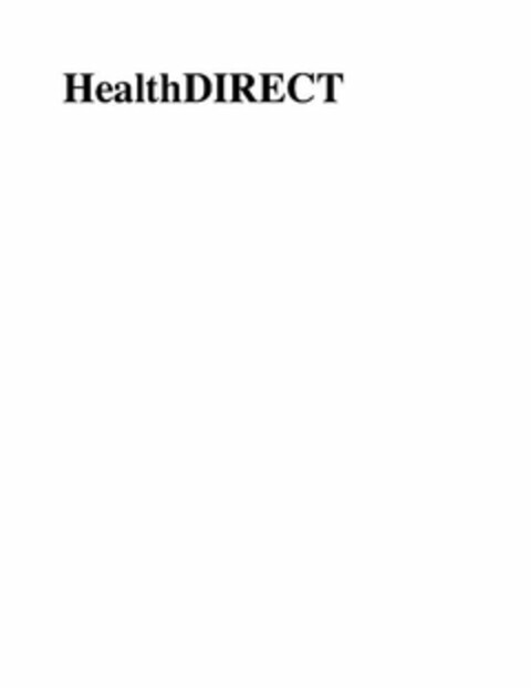 HEALTHDIRECT Logo (USPTO, 16.06.2009)