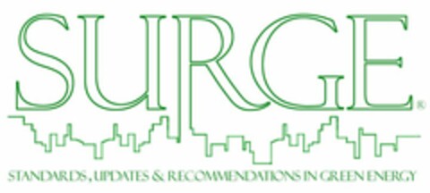 SURGE STANDARD, UPDATES & RECOMMENDATIONS IN GREEN ENERGY Logo (USPTO, 07/25/2009)