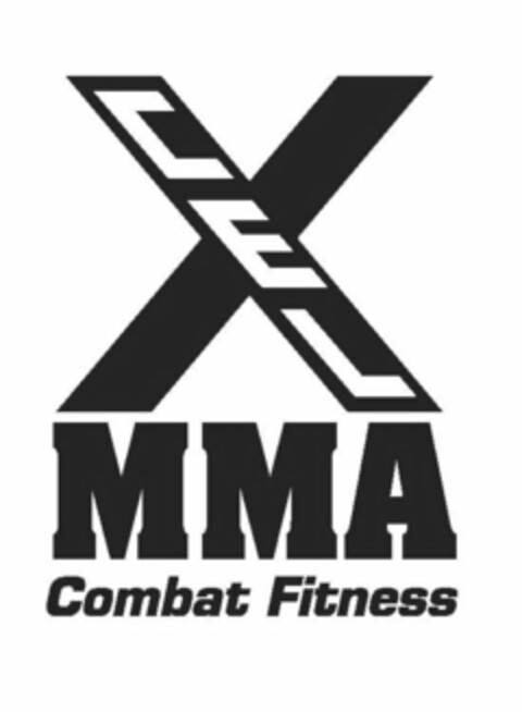X CEL MMA COMBAT FITNESS Logo (USPTO, 08.04.2010)