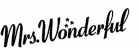 MRS. WONDERFUL Logo (USPTO, 08.08.2011)