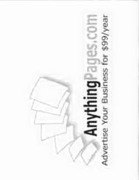 ANYTHINGPAGES.COM ADVERTISE YOUR BUSINESS FOR $99\YEAR Logo (USPTO, 07.12.2011)