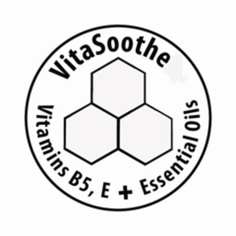 VITASOOTHE VITAMINS B5, E + ESSENTIAL OILS Logo (USPTO, 03/07/2012)