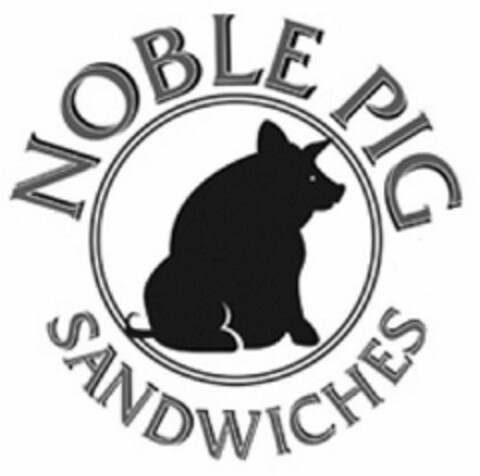 NOBLE PIG SANDWICHES Logo (USPTO, 04/25/2012)