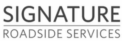 SIGNATURE ROADSIDE SERVICES Logo (USPTO, 08/15/2012)