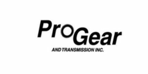 PRO GEAR AND TRANSMISSION INC. Logo (USPTO, 04.02.2013)