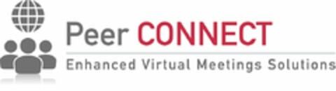 PEER CONNECT ENHANCED VIRTUAL MEETINGS SOLUTIONS Logo (USPTO, 17.01.2014)