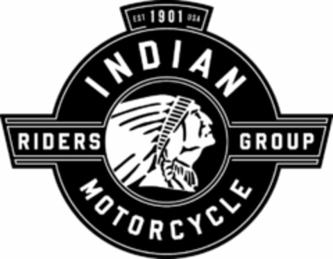 INDIAN MOTORCYCLE RIDERS GROUP EST 1901 USA Logo (USPTO, 06.02.2014)