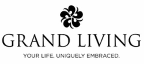 GGGGG GRAND LIVING YOUR LIFE. UNIQUELY EMBRACED. Logo (USPTO, 08/01/2014)