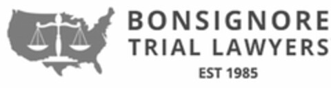 BONSIGNORE TRIAL LAWYERS EST 1985 Logo (USPTO, 08/03/2015)