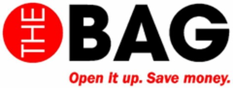 THE BAG OPEN IT UP. SAVE MONEY. Logo (USPTO, 12.02.2016)