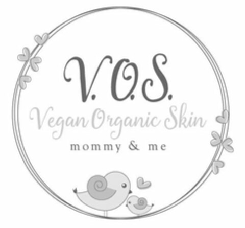 V.O.S. VEGAN ORGANIC SKIN MOMMY & ME Logo (USPTO, 29.06.2016)