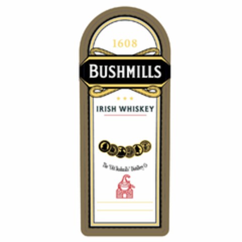 BUSHMILLS 1608 IRISH WHISKEY THE "OLD BUSHMILLS" DISTILLERY CO. Logo (USPTO, 20.10.2016)