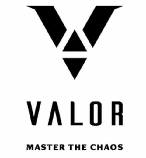 V VALOR MASTER THE CHAOS Logo (USPTO, 12/30/2017)