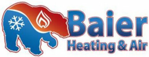 BAIER HEATING & AIR Logo (USPTO, 09/26/2018)