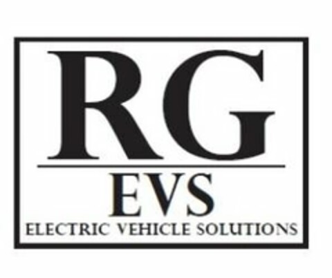 RG EVS ELECTRIC VEHICLE SOLUTIONS Logo (USPTO, 03.12.2018)