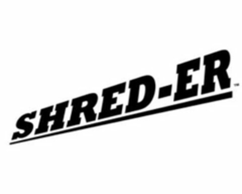 SHRED-ER Logo (USPTO, 05/13/2019)