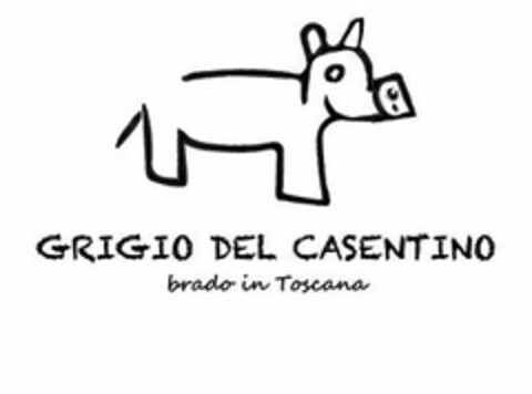 GRIGIO DEL CASENTINO BRADO IN TOSCANA Logo (USPTO, 05/16/2019)