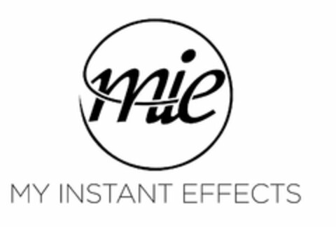 MIE MY INSTANT EFFECTS Logo (USPTO, 19.07.2019)