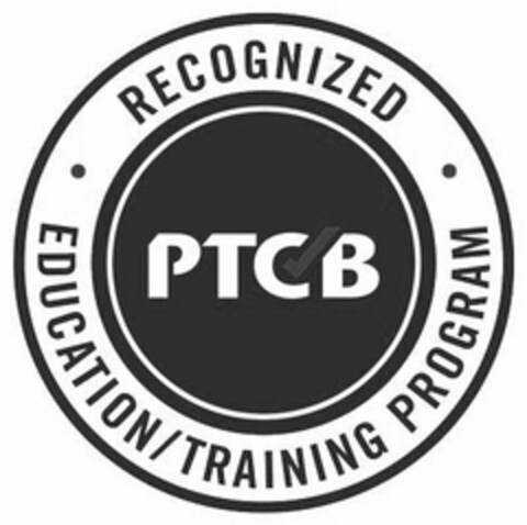 PTCB RECOGNIZED EDUCATION / TRAINING PROGRAM Logo (USPTO, 07/23/2019)