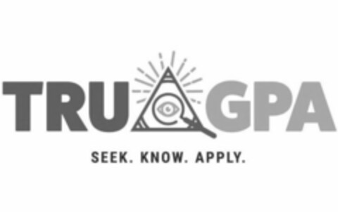 TRU GPA SEEK. KNOW. APPLY. Logo (USPTO, 31.07.2019)