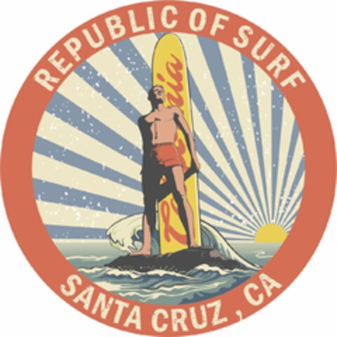 REPUBLIC OF SURF SANTA CRUZ, CA Logo (USPTO, 28.02.2020)