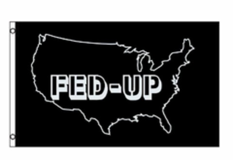 FED UP INSIDE THE OUTLINE OF THE UNITED STATES Logo (USPTO, 12.06.2020)