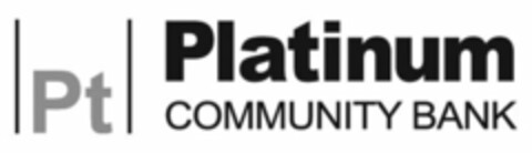 PT PLATINUM COMMUNITY BANK Logo (USPTO, 02.02.2009)