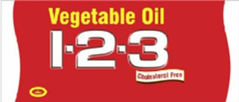 VEGETABLE OIL 1-2-3 CHOLESTEROL FREE Logo (USPTO, 07/01/2009)