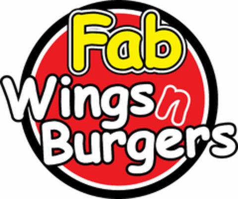 FAB WINGS N BURGERS Logo (USPTO, 08/26/2010)