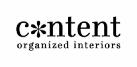 CONTENT ORGANIZED INTERIORS Logo (USPTO, 08.11.2010)