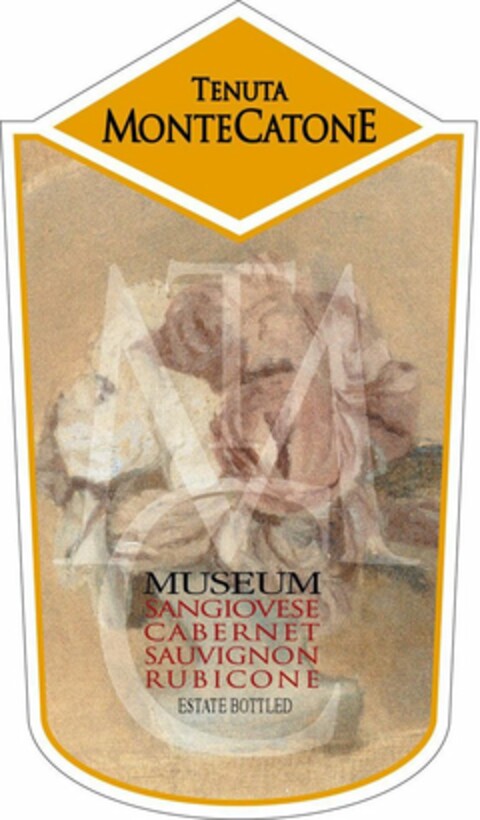 TENUTA MONTECATONE TMC MUSEUM SANGIOVESE CABERNET SAUVIGNON RUBICONE ESTATE BOTTLED Logo (USPTO, 04/02/2011)