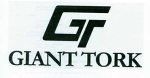 GT GIANT TORK Logo (USPTO, 19.05.2011)