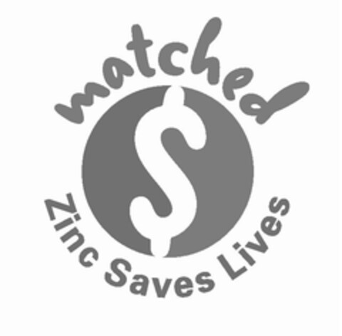 ZINC SAVES LIVES MATCHED Logo (USPTO, 13.10.2011)