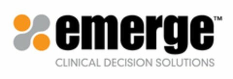 EMERGE CLINICAL DECISION SOLUTIONS Logo (USPTO, 23.04.2012)