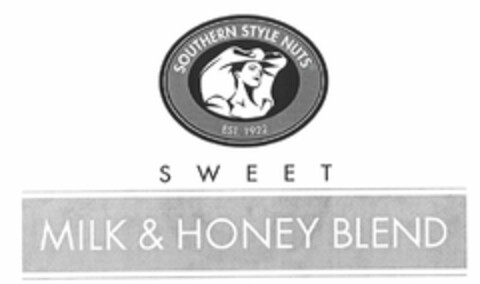 SOUTHERN STYLE NUTS EST. 1922 SWEET MILK & HONEY BLEND Logo (USPTO, 15.08.2012)