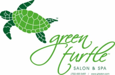 GREEN TURTLE SALON & SPA Logo (USPTO, 10/16/2012)