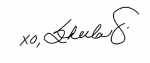 XO, SHEILA G. Logo (USPTO, 11/18/2013)