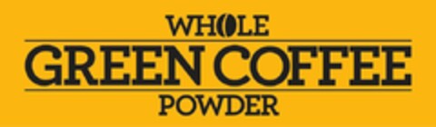 WHOLE GREEN COFFEE POWDER Logo (USPTO, 02/19/2014)