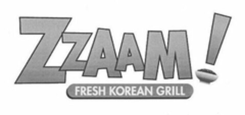 ZZAAM! FRESH KOREAN GRILL Logo (USPTO, 11.04.2014)