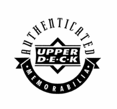 AUTHENTICATED UPPER D · E · C · K  · MEMORABILIA · Logo (USPTO, 25.07.2016)