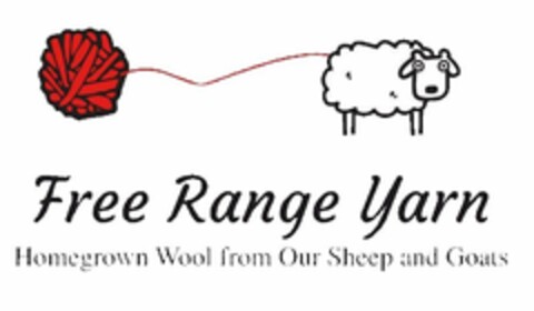 FREE RANGE YARN HOME GROWN WOOL FROM OUR SHEEP AND GOATS Logo (USPTO, 12/07/2016)