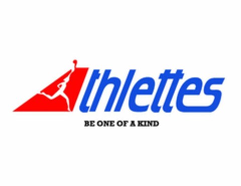 ATHLETTES BE ONE OF A KIND Logo (USPTO, 24.05.2017)