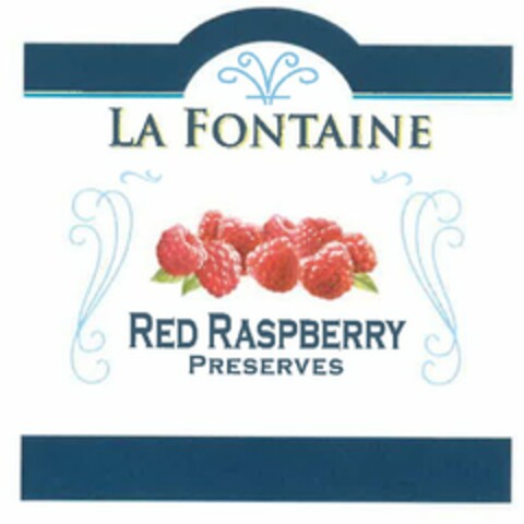 LA FONTAINE RED RASPBERRY PRESERVES Logo (USPTO, 22.12.2017)