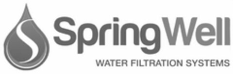 S SPRINGWELL WATER FILTRATION SYSTEMS Logo (USPTO, 23.08.2018)