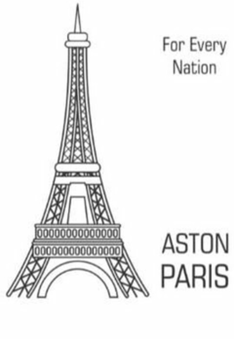 FOR EVERY NATION ASTON PARIS Logo (USPTO, 29.03.2019)