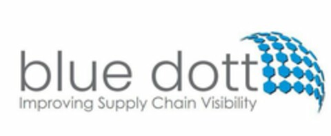 BLUE DOTT IMPROVING SUPPLY CHAIN VISIBILITY Logo (USPTO, 04/08/2020)