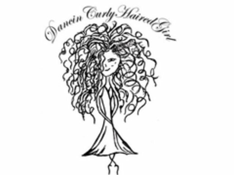 DANCIN CURLY HAIRED GIRL Logo (USPTO, 08/12/2020)