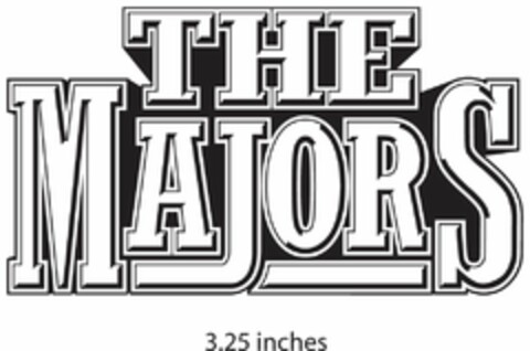 THE MAJORS 3.25 INCHES Logo (USPTO, 20.10.2009)