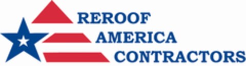 REROOF AMERICA CONTRACTORS Logo (USPTO, 23.08.2010)